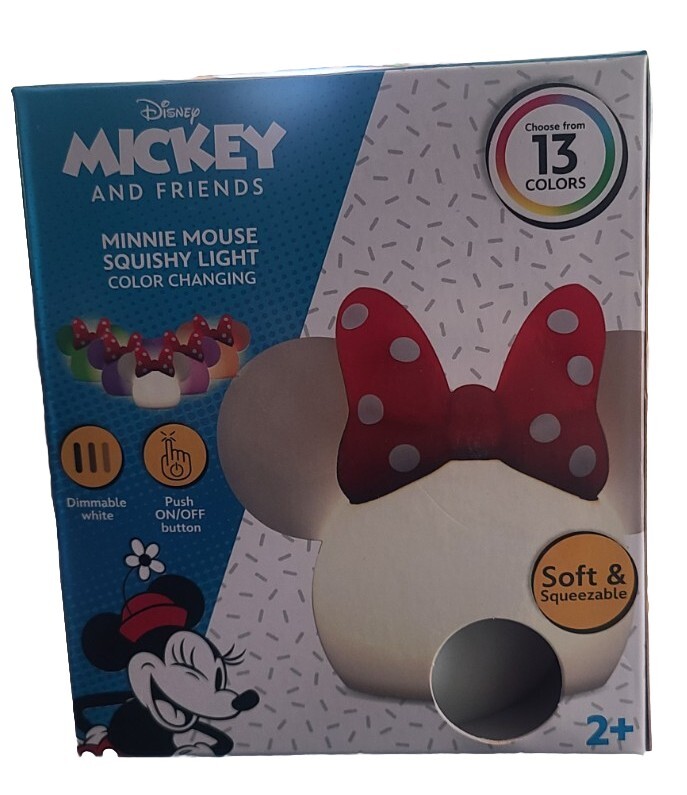 Disney Minnie Mouse Squishy LED Color Changing Nightlight