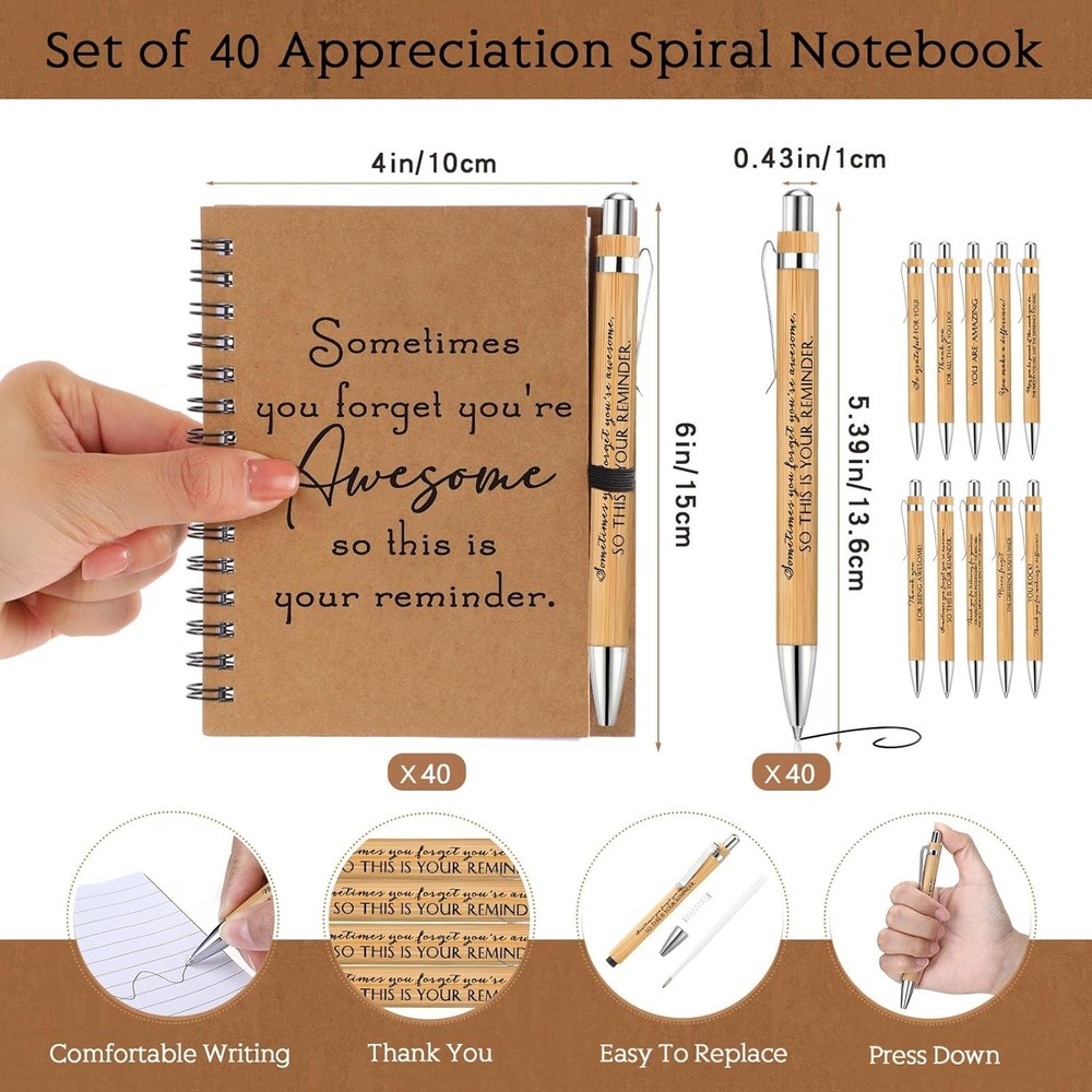oson Spiral Notebooks Sets Teacher Appreciat s Bulk