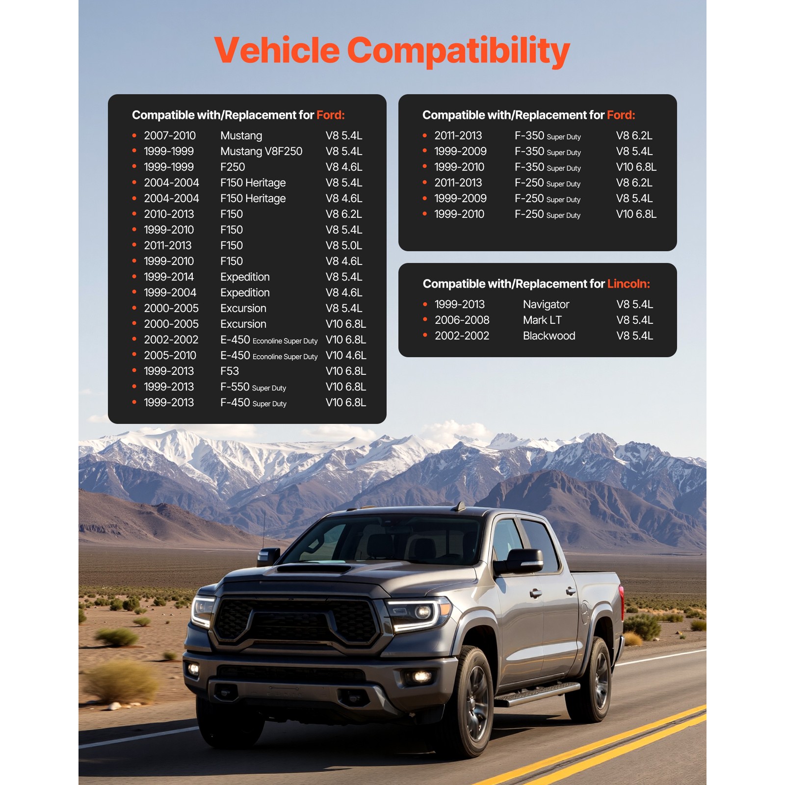 Starter Motor for Ford F-150 F-250 F-350 Super Duty 4.6/5.4/6.2/6.8L V8 V10 6646