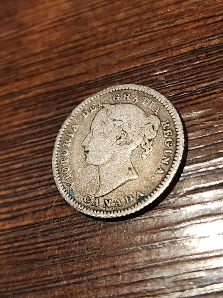 1881H Canada 10 Cents Silver Coin