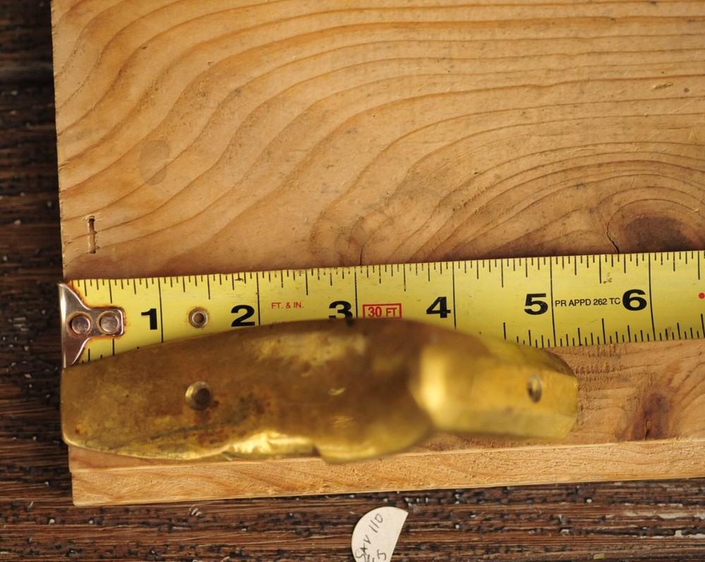 Black Powder Muzzleloader Brass Buttplate (See Measurements)