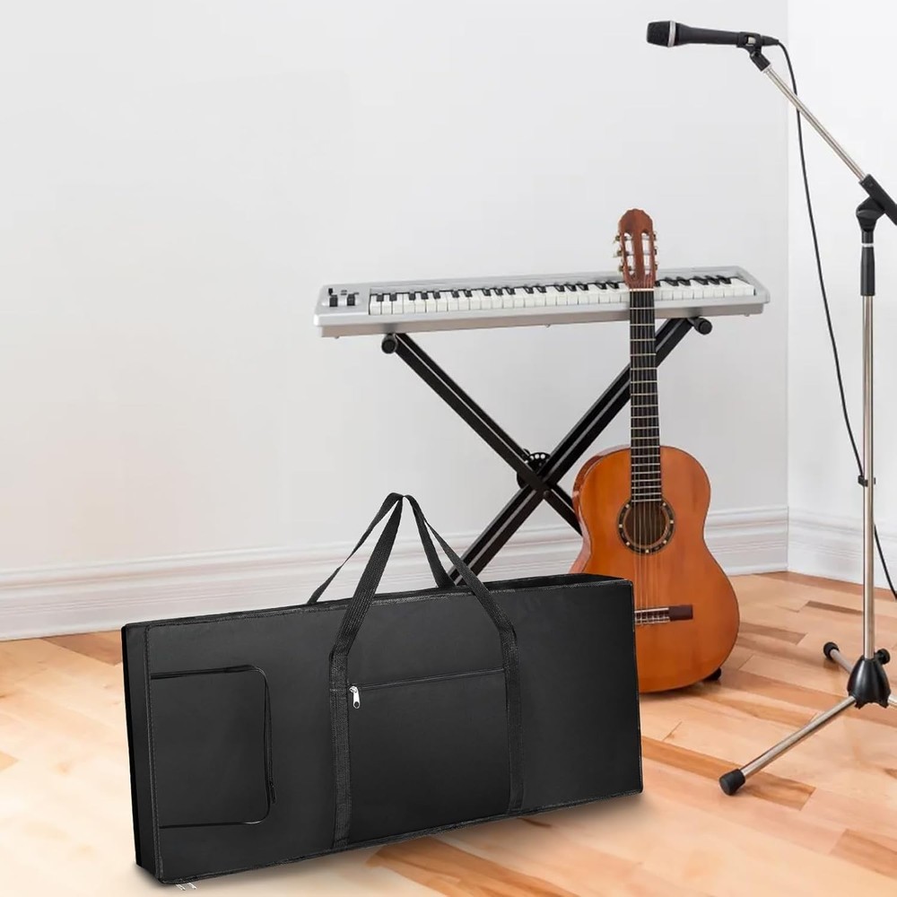 Portable 61-Note Keyboard Soft Case – Thick Padding & Carry Handles Included