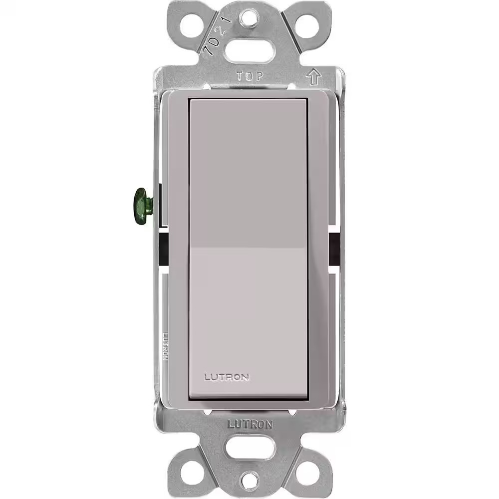 Claro On/Off Switch, 15 Amp/3 Way, Gray (CA-3PS-GR)