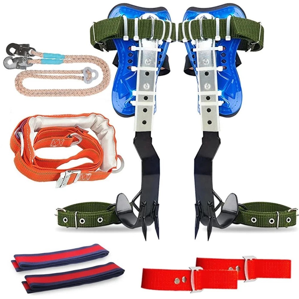 Tree Climbing Spikes Set, 304 Stainless Steel Tree Climbing Tool Set Adjustable