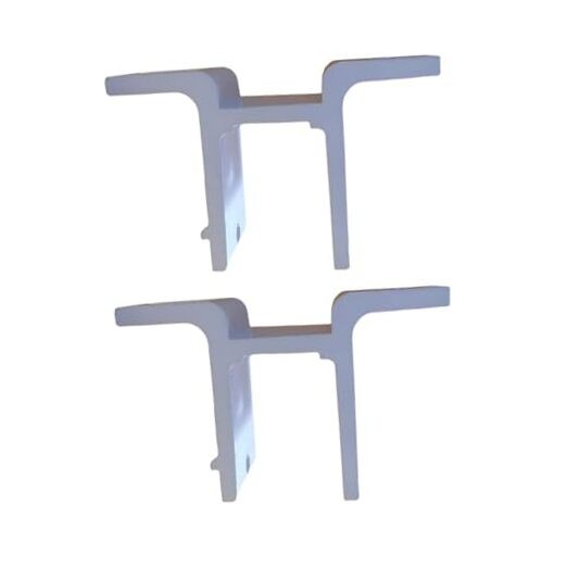 2X Retractable Awning Wall Mounting Brackets Support, White