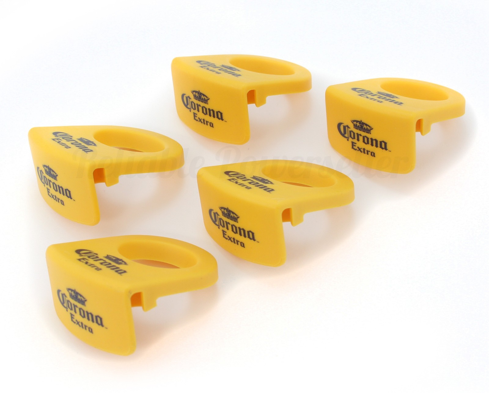 5 Corona Extra Beer Yellow Margarita Coronita / Coronarita Bottle Clips ~ New