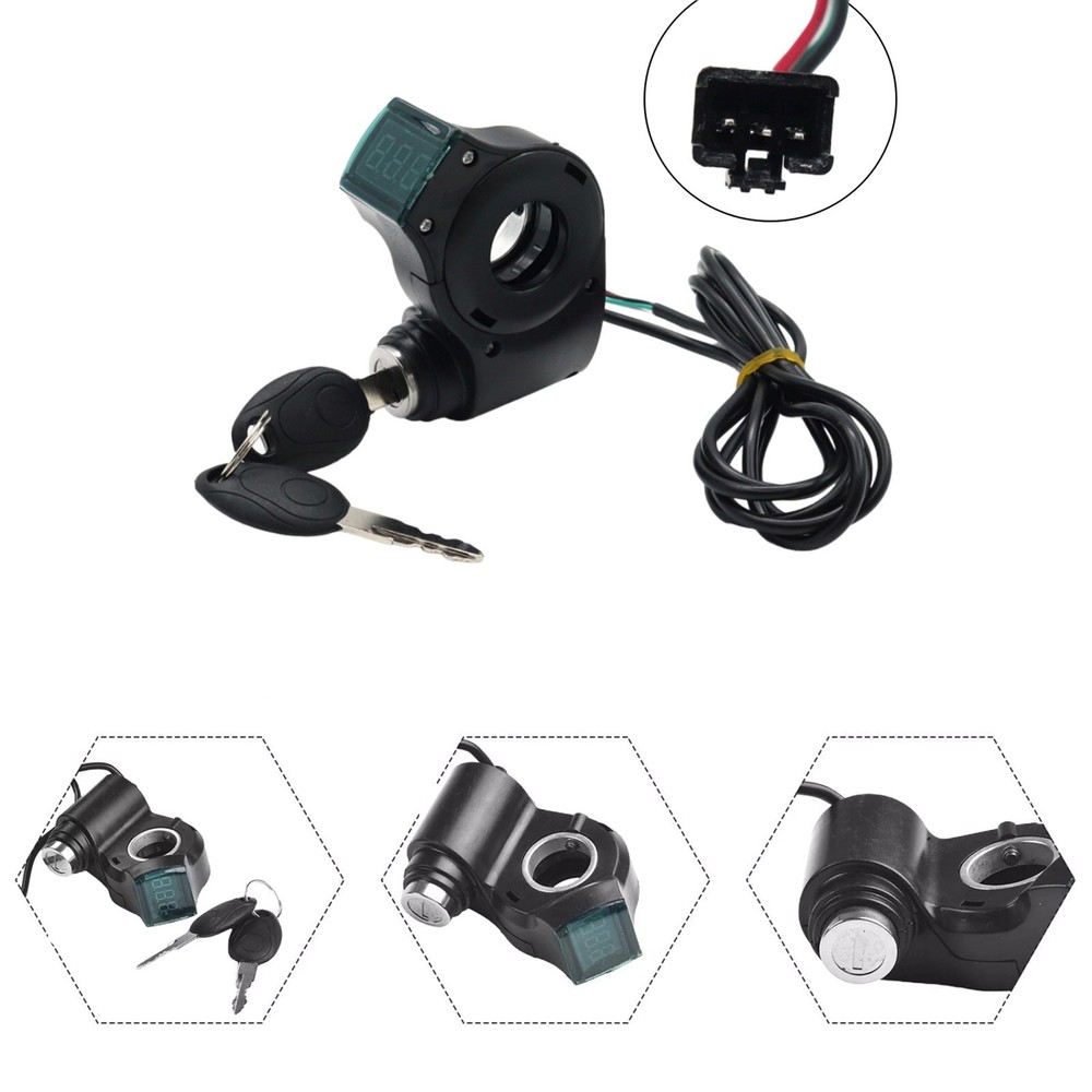 High Quality E-Bike Throttle Control Switch with Voltage Display and Key Lock