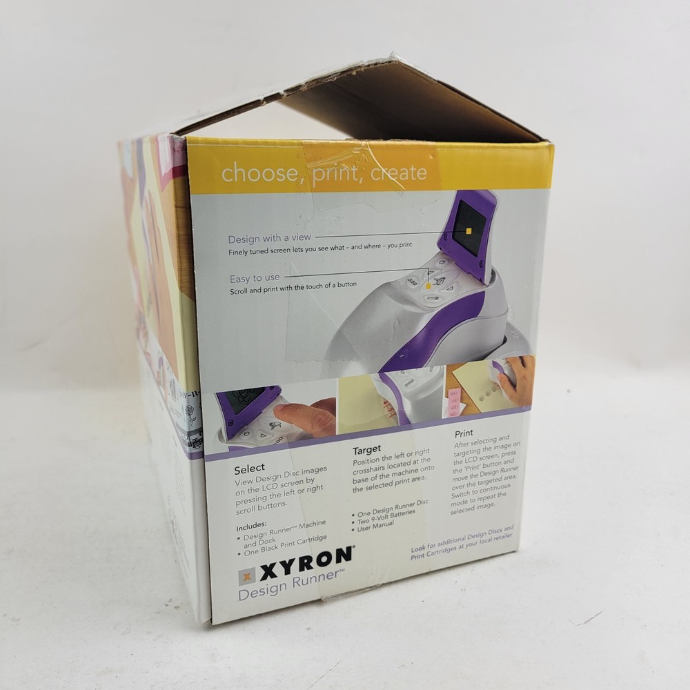Xyron 24139 Design Runner Handheld Cordless Printer