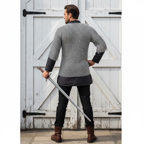 9 mm Chainmail Shirt – Short Sleeve Flat Riveted Aluminum Chainmail shirt