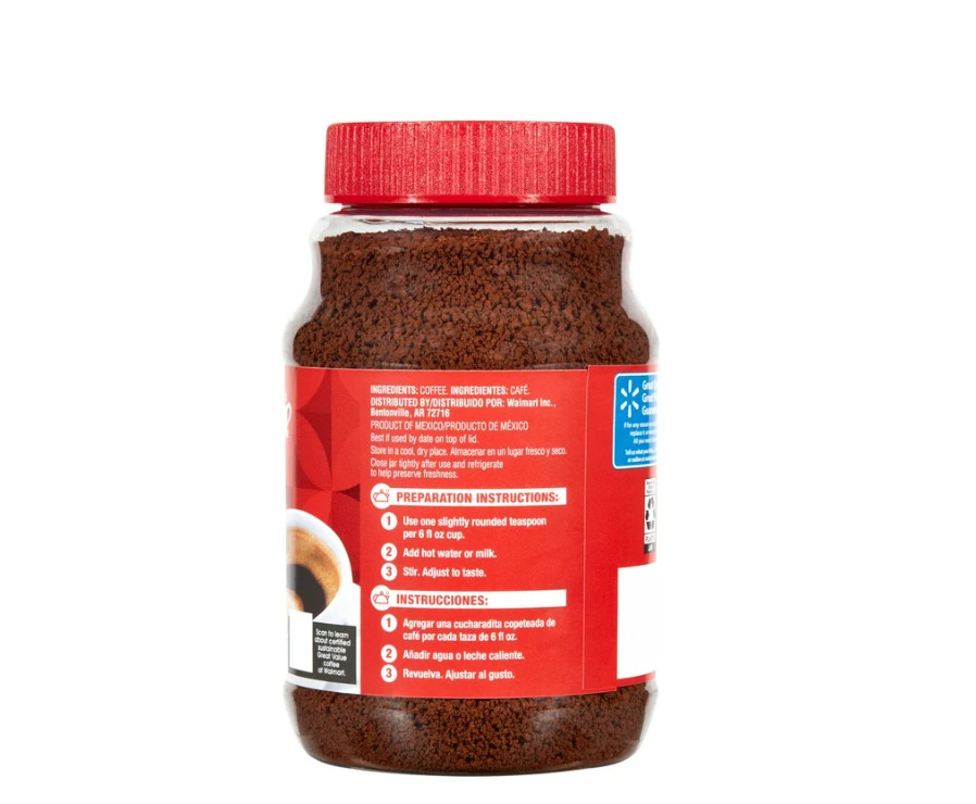 3 PACK Great Value Classic Medium Roast Instant Coffee, 12 oz