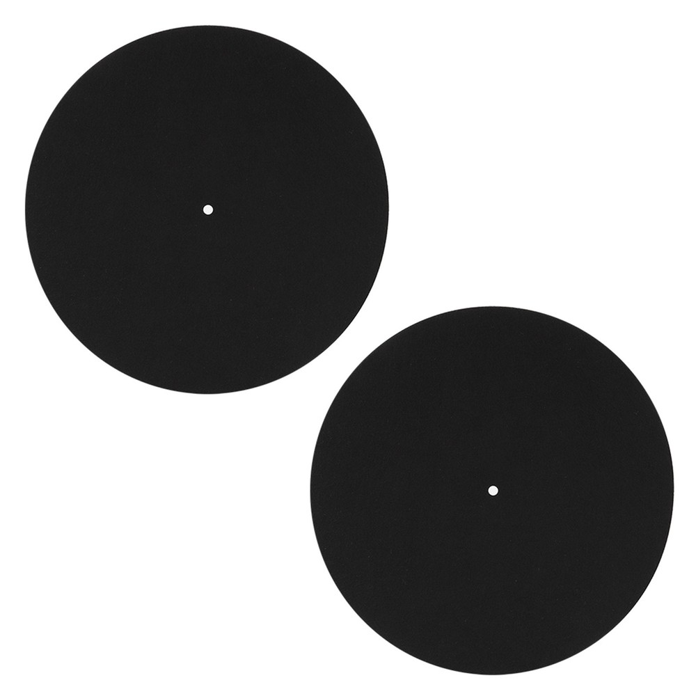 2pcs 12 Vinyl Record Player Turntable Non-Slip Mat