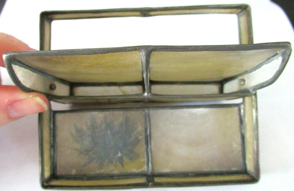 Unusual Celluloid? Shell? Palm Tree Vintage Cigarette Case