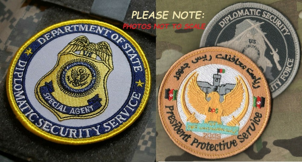 US EMBASSY Diplomatic Security DSS CIA SAD SPECIAL ACTIVITIES vêlkrö 3-PATCH SET