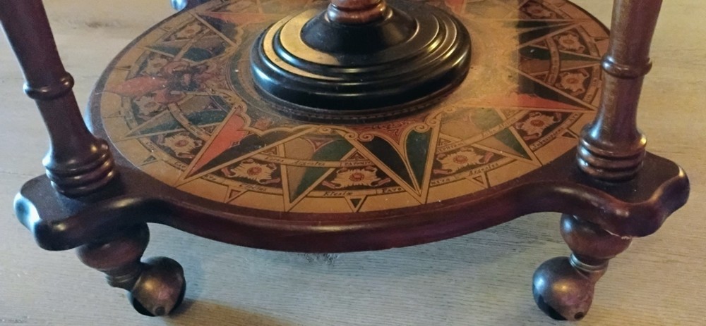 Antique Globe Dry Bar Cart