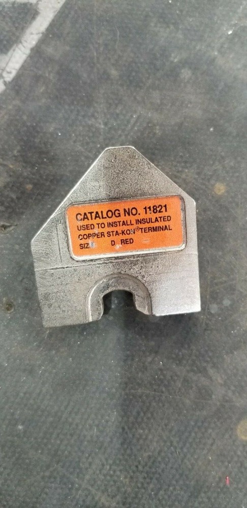 Thomas & Betts 11821 Lower Crimping Die