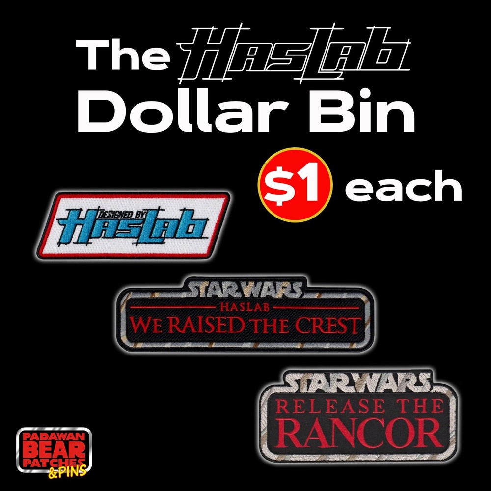 Hasbro HASLAB Patch DOLLAR BIN! Select patches are $1 each plus low shipping!