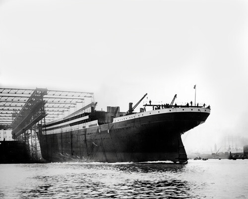 RMS Titanic Launch Photo