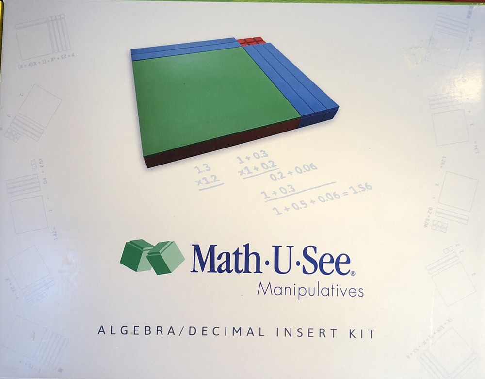 Math U See Algebra Decimal Insert Kit Homeschool Mathematics