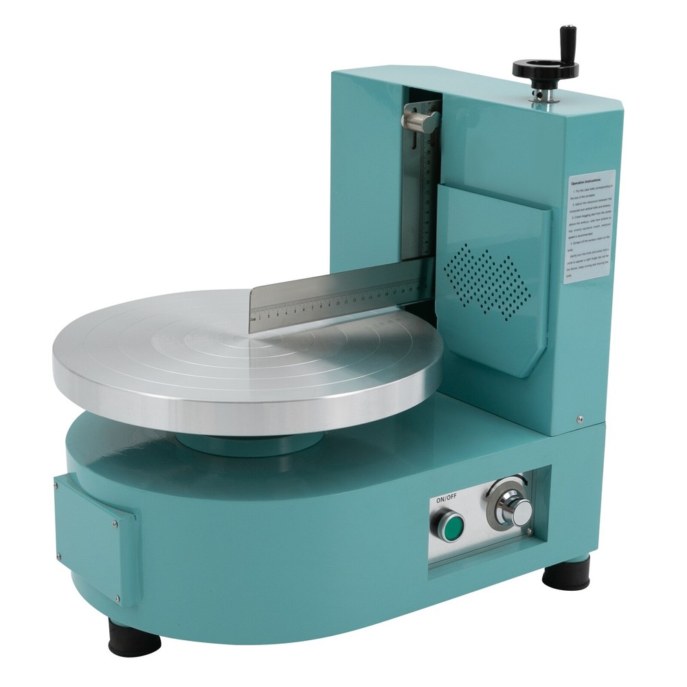 Cake Cream Spreading Coating Smearing Machine Automatic Cake Wiping Machine Blue