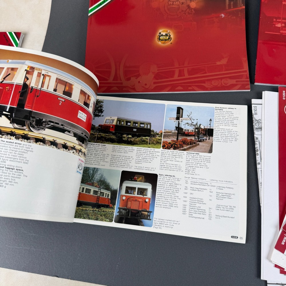 LGB Lehmann Model Trains Assorted Catalogs / Leaflets 1981, 2000, 2004, 2005
