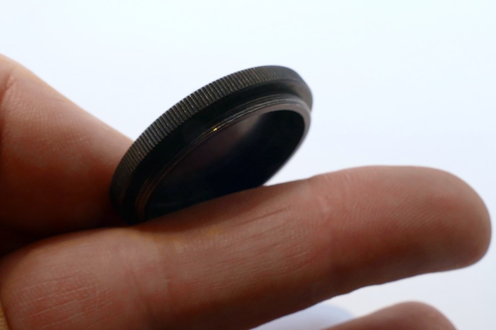 34mm Lens Front Cap for stacking, metal, screw in type