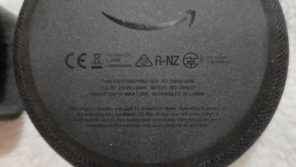 Amazon Echo Dot (3rd Gen) Smart Speaker & Power Cable
