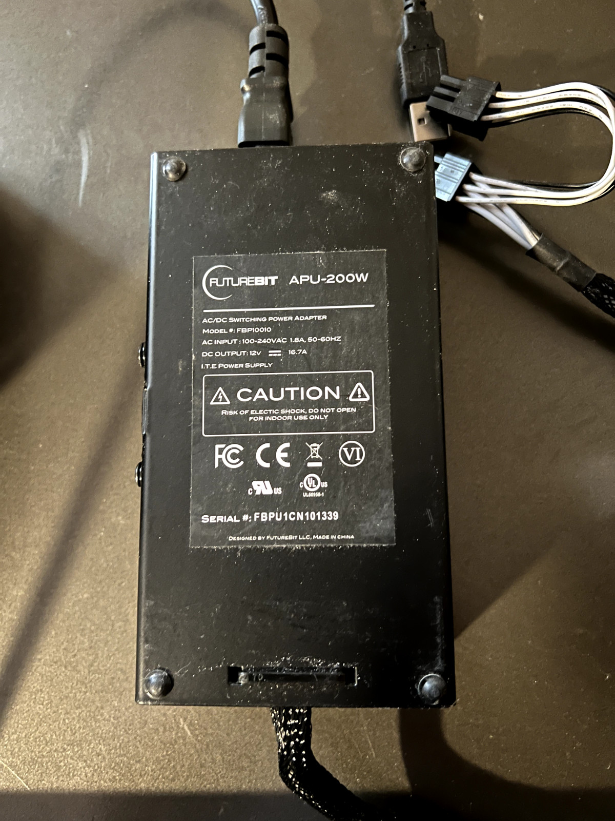 FutureBit BTC 2TB SSD Full Node & FutureBit 200 Watt Dual 6-Pin Power Supply NEW