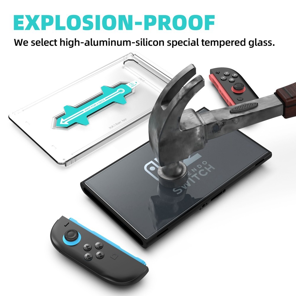 2 Pack Tempered Glass Screen Protector For Nintendo Switch 2 (2025) 9H Hard Film