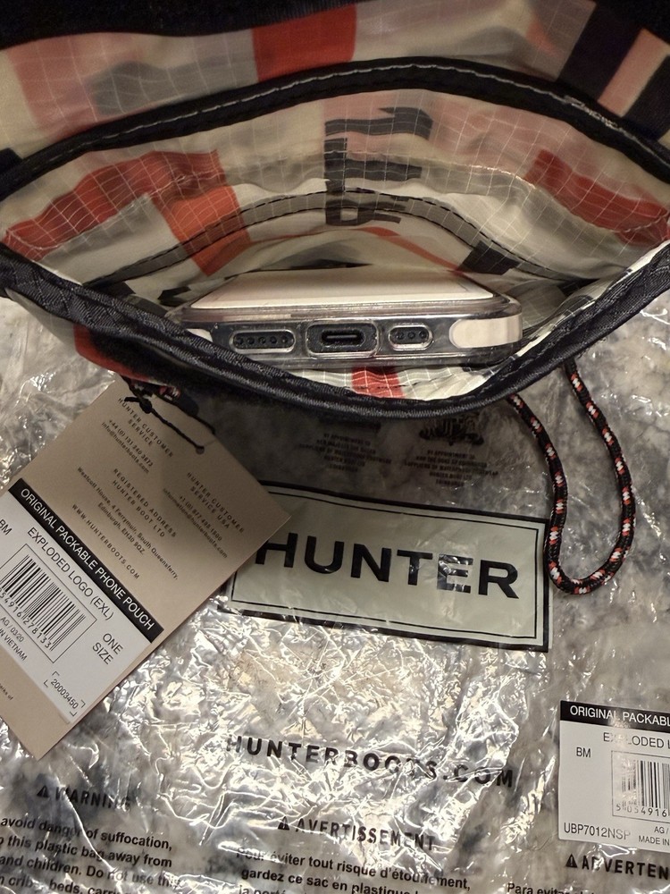 Hunter Orginal Packable Phone Pouch NEW WITH TAGS Hunter Red🔥