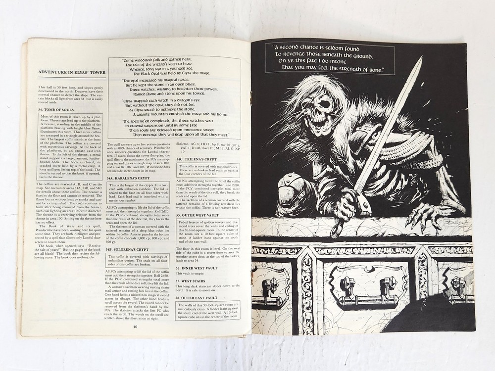 D&D RAHASIA BASIC GAME ADVENTURE MODULE 9115 - 1984 TSR - RARE --- [920]