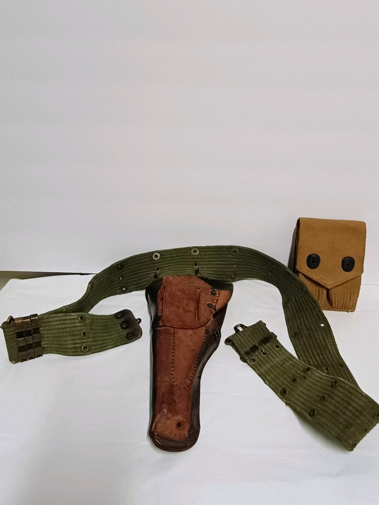 US Army Belt, Ammo Pouch, & Pistol Holster ( Bundle of 3 Items)