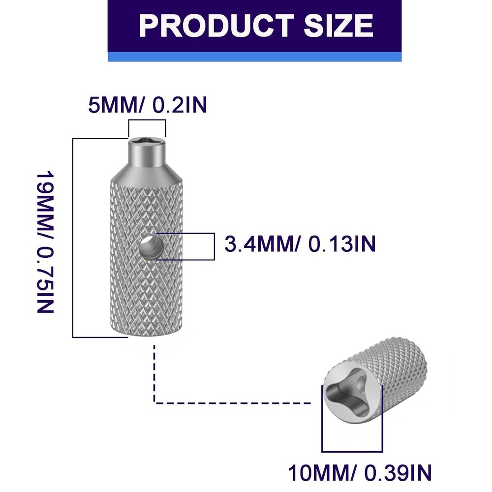 Titanium Triangle Screw & Driver Kit Compatible with Microtech Ultratech, UTX-85