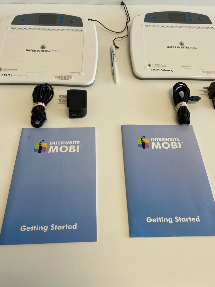 H45: Lot of 2 Mobi IP501 eInstruction Interwrite Mobi Learner Tablet