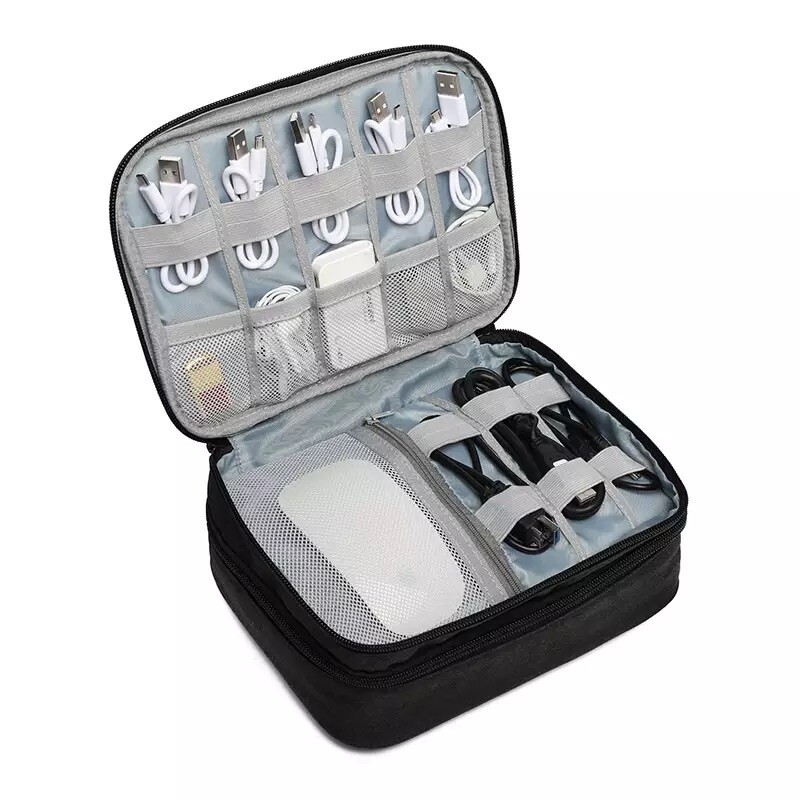 Universal Tech Organizer Travel Bag - Black