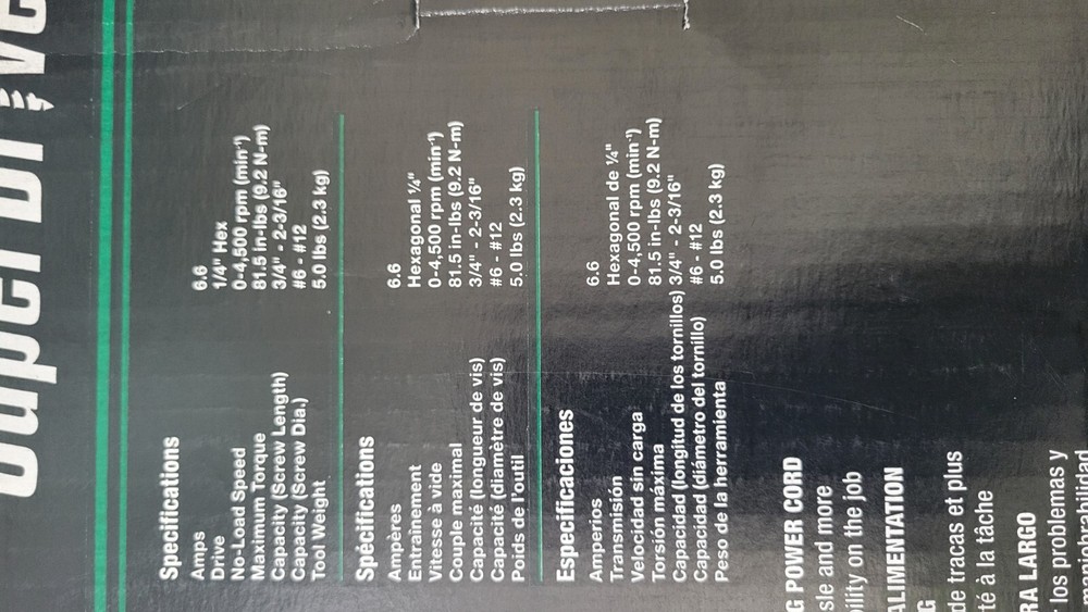 Metabo HPT W6V4SD2 SuperDrive Collated Screwdriver new