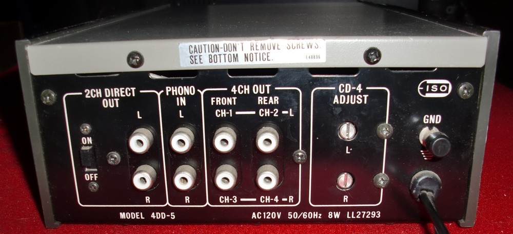 JVC CD-4 DISC DEMODULATOR FROM THE 70'S