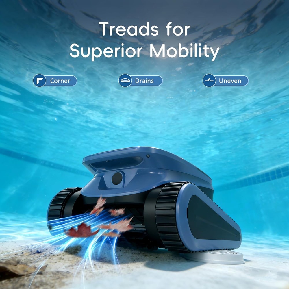 Seauto SAT40 Cordless Pool Robot – Automatic Cleaner for Large Inground Pools