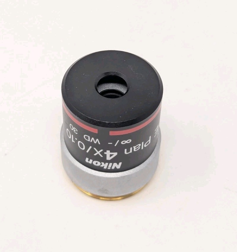 Nikon E Plan 4x 4x/0.10 Microscope Objective Infinity/- WD 30