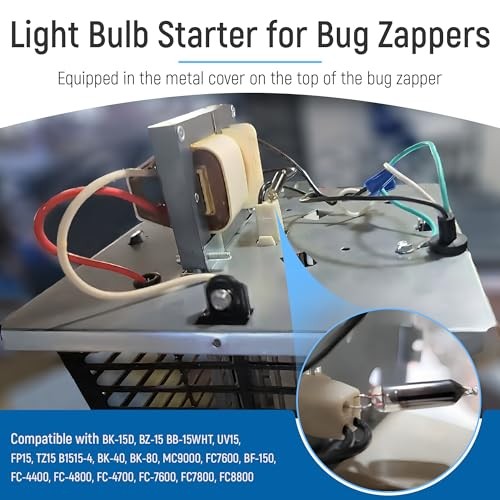 Pieces UV Light Bulb Starter for Bug Zappers Compatible with Flowtron, 2