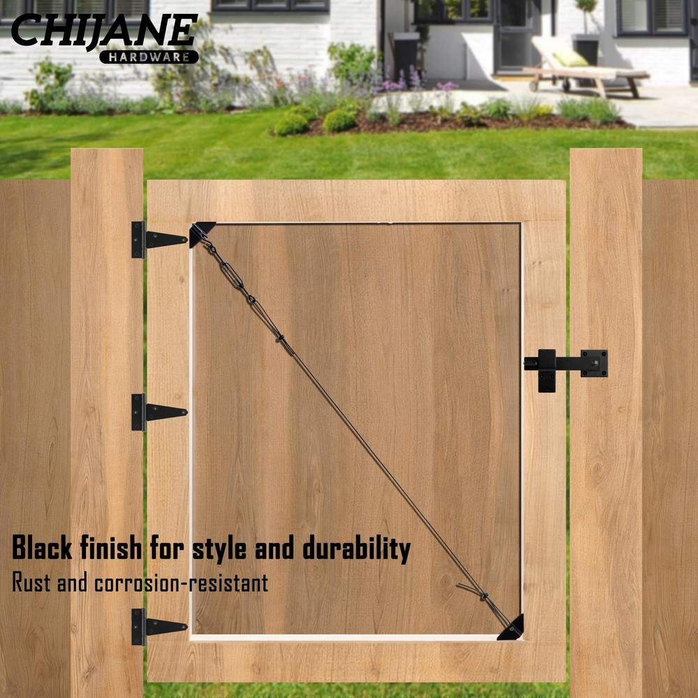 CHIJANE Durable Anti Sag Gate Kit Hardware Support Cable Set for Black