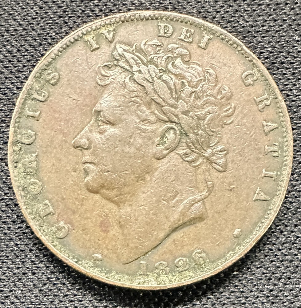 Great Britain - 1826 George IV Farthing -Extremely Fine - NICE
