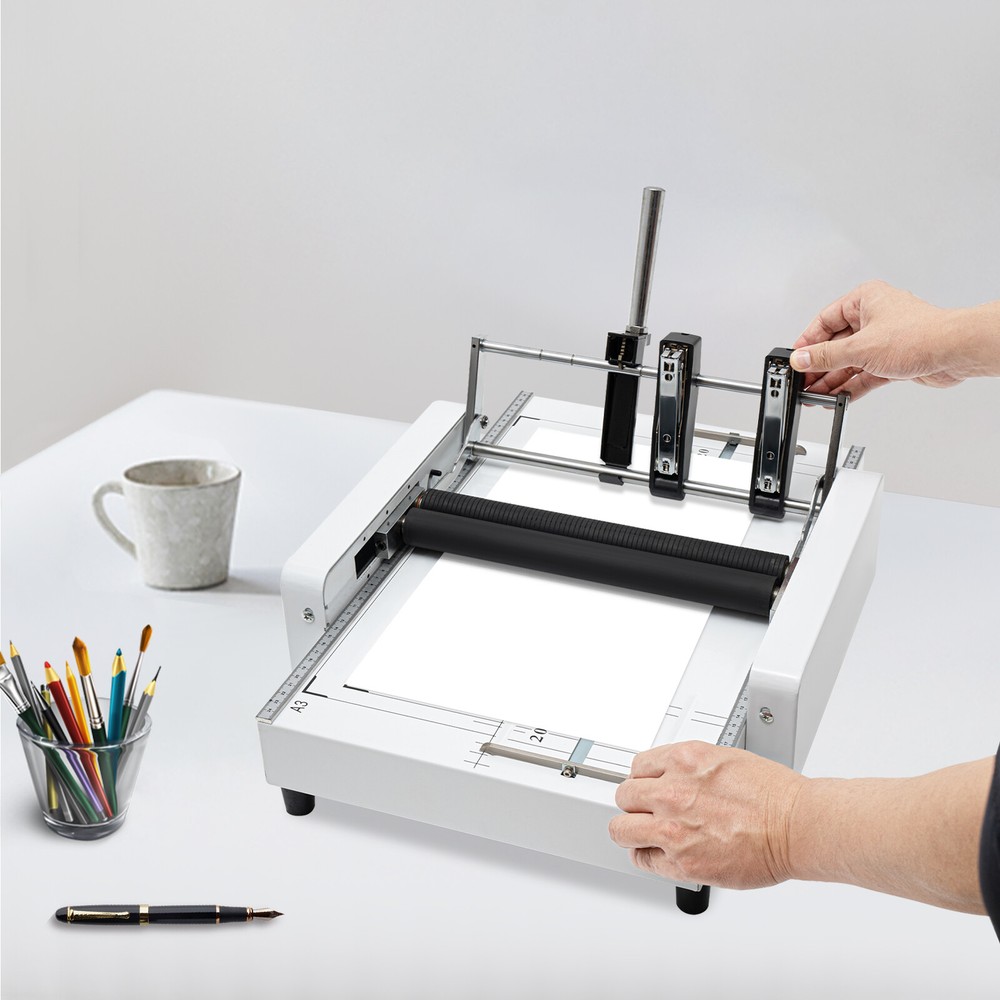 Booklet Making Machine Paper Bookbinding & Folding Printing Booklet Stapling A3