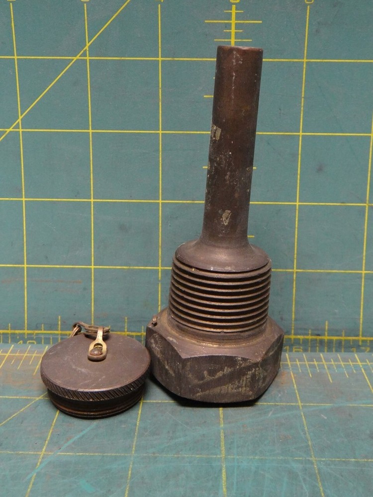 Threaded Thermowell Brass, 1" NPT, 2-1/2" Insertion Length W/ Cap
