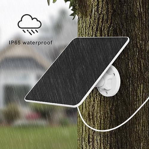 Solar Panel for Ring Camera, 5W Solar Panel Charger for Stick Up Cam/Pro 1 Pack