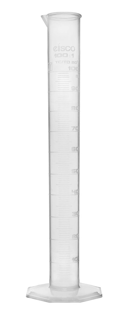 Measuring Cylinder, 100Ml - Class B Tolerance - Octagonal Base - Polypropylene