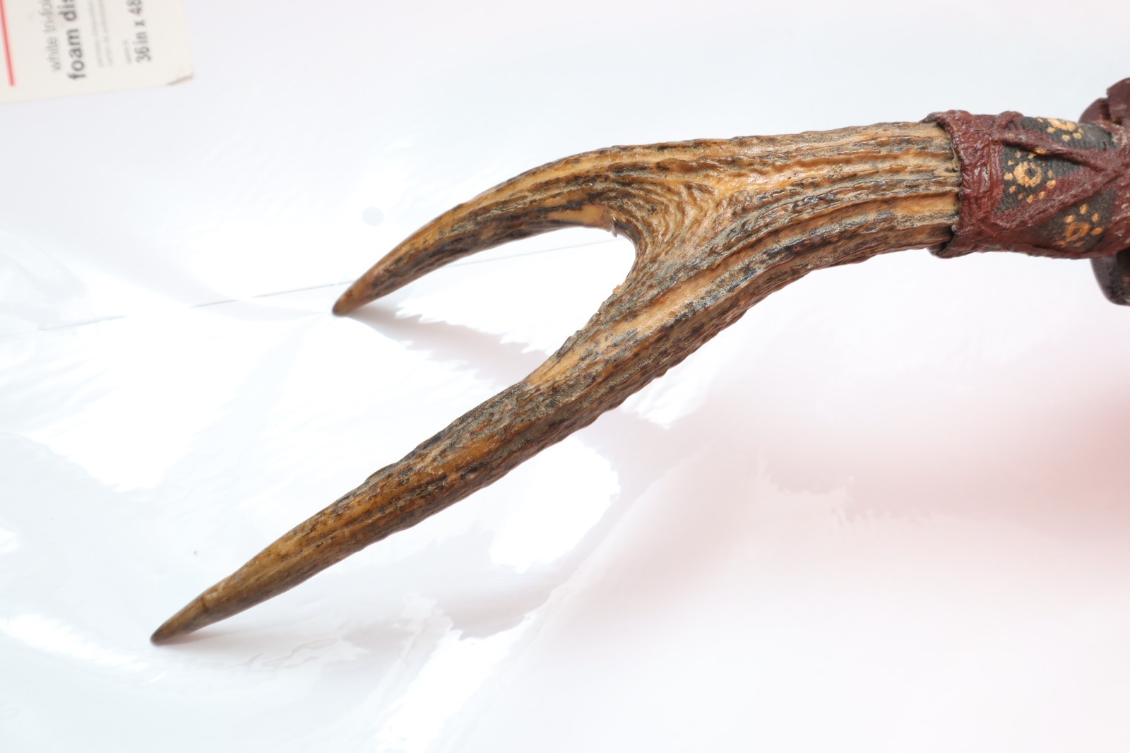 Borneo Indonesian Dayak Mandau sword saber with dagger, used