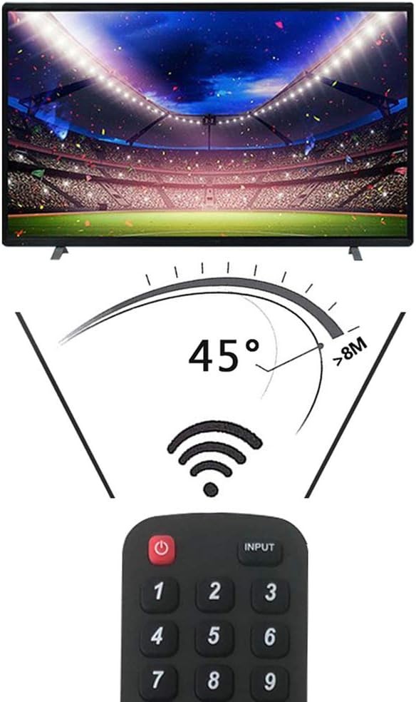 New Replacement Sharp TV Remote Control EN2A27S Compatible with Black, Grey