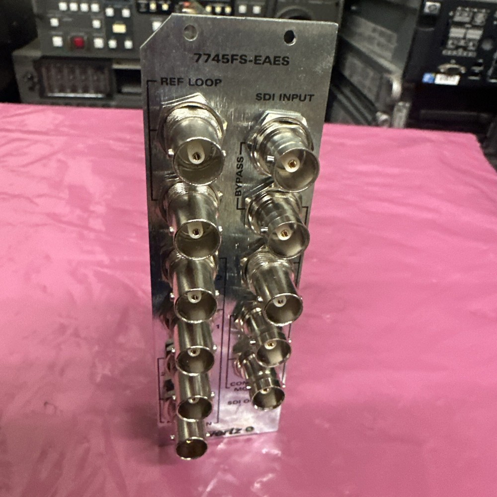 Evertz 7745FS EAES SDI Frame Synchronizer w/Backplane