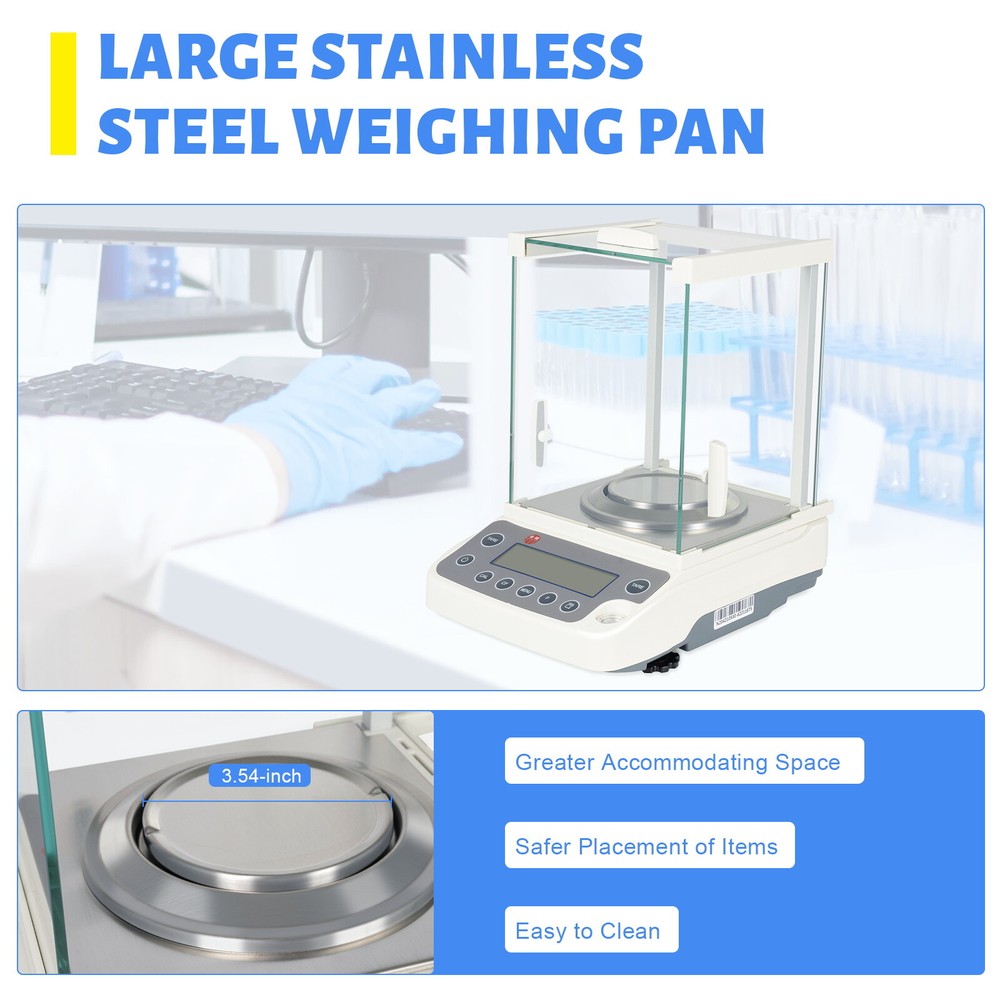 Digital Precision Scale Multiple Unit Conversions 110VAC Lab Analytical Balance