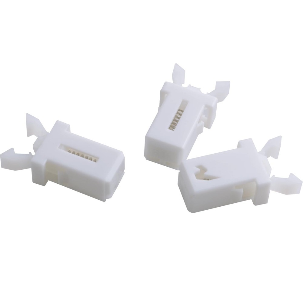 10 PCS White Trash Can Lock Replacement Kit Spring Press Buckle Touch Top